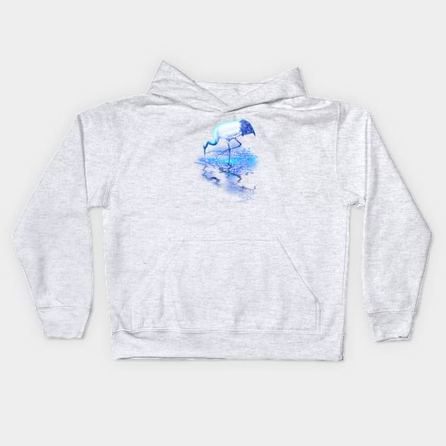 Awesome Crane Kids Hoodie by Happy Art Designs